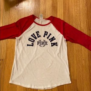 pink mid sleeve shirt